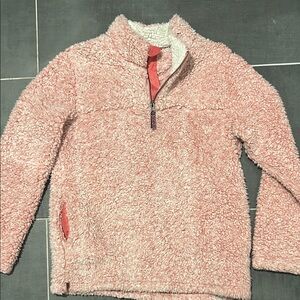 Copper Key Pink Sherpa Zip-Up Pullover